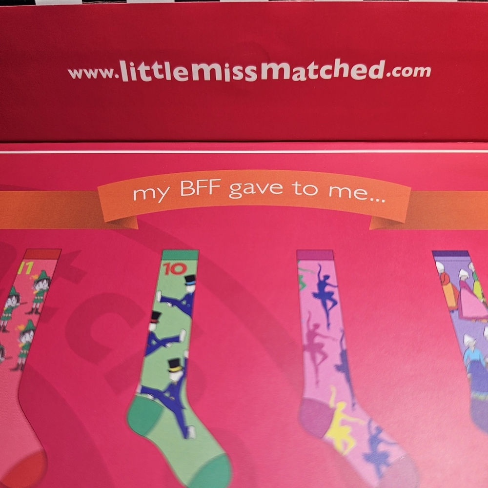 12 Days Of Christmas Sock Set In Box By Little Mismatched - Picture 12 of 16